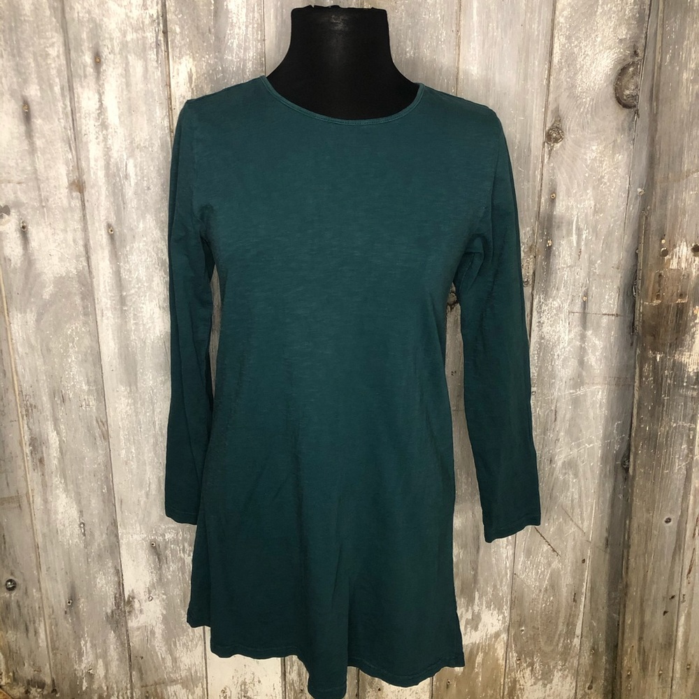 Teal shift dress